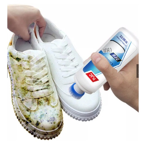 Pembersih Sepatu Putih Cairan Krim Semir Cream Shoe Cleaner Pemutih Sneakers