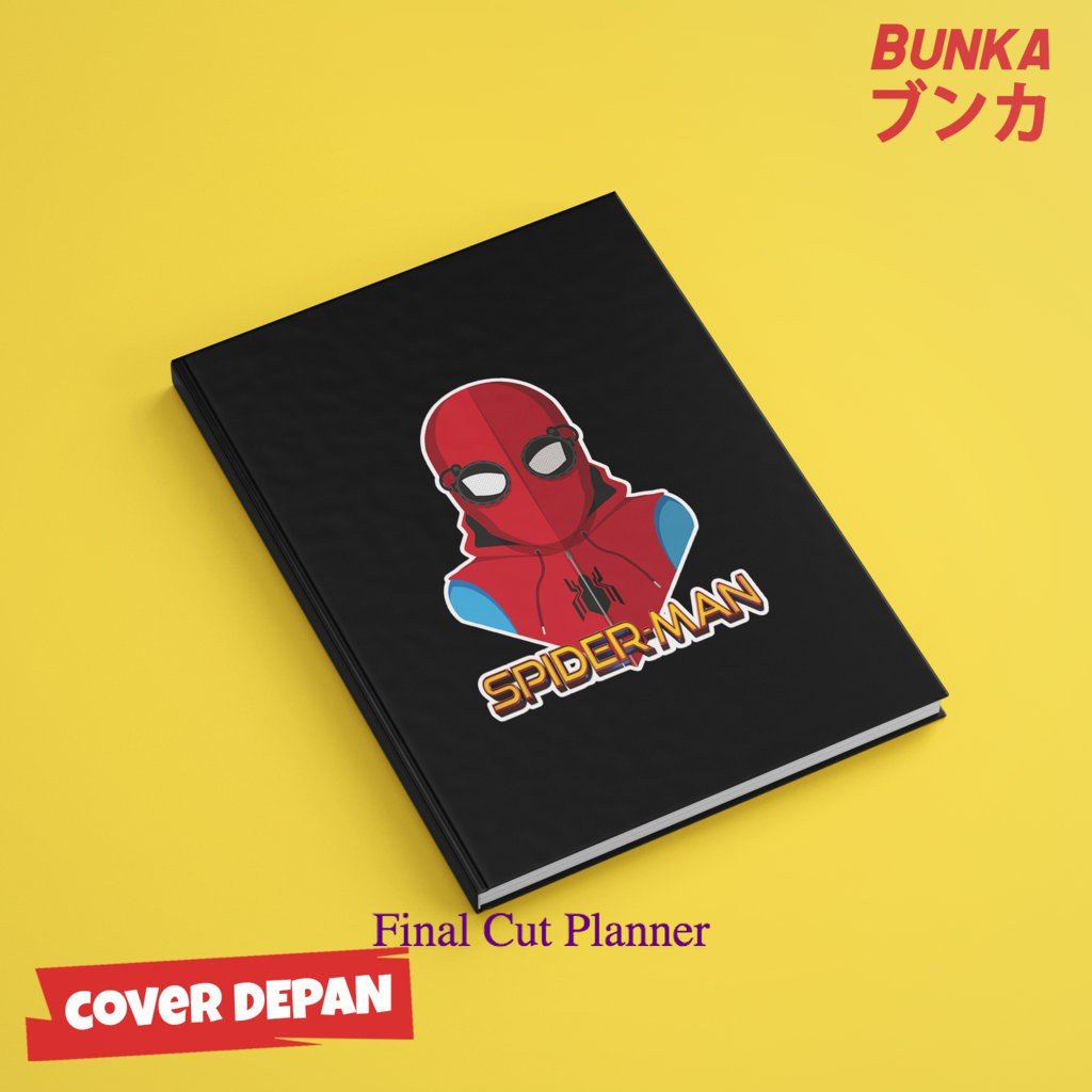 

Notebook Marvel Character Design New Spiderman Hardcover A5 Buku Tulis Catatan Note Agenda Planner .