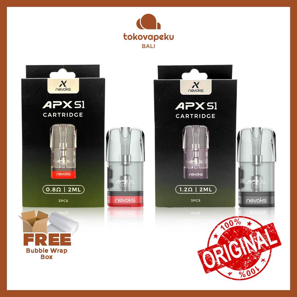 CARTRIDGE NEVOKS APX S1 CATRIDGE NEVOKS APX S1 2ML AUTHENTIC by NEVOKS