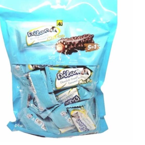 

Menarik Dilan chocolate crunchy caramel bag isi 25 pcs GH2+