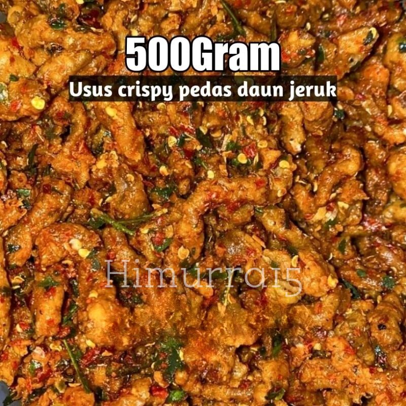 

Promo Usus crispy gurih pedas daun jeruk 500 gram