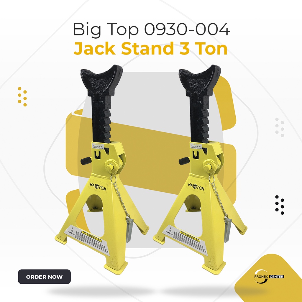 Jack Stand Tahanan Dongkrak 3 Ton / HASSTON 0930-004 Jack Stand 3 Ton - Tahanan Dongkrak Mobil