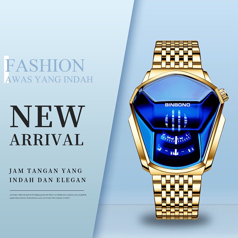 COD✅Jam Tangan Pria Stainless Steel 100% Original [Free Gift Box + Garanis 5 Tahun] Produk Import Be