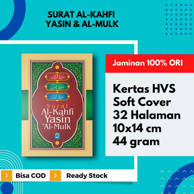 Surah Yasin Al Kahfi Al Mulk Buku Saku