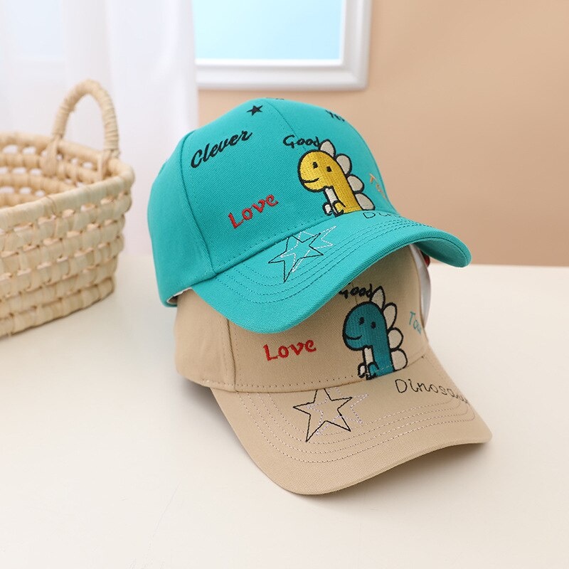 COD- Topi anak keren laki laki Motif DINO STAR Usia 1-3 tahun / topi premium ala korea lucu baby