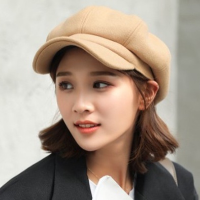 Topi olahraga kekinian wanita aksen tali bucket polos H1C1 baseball koboi wanita topi senam import A