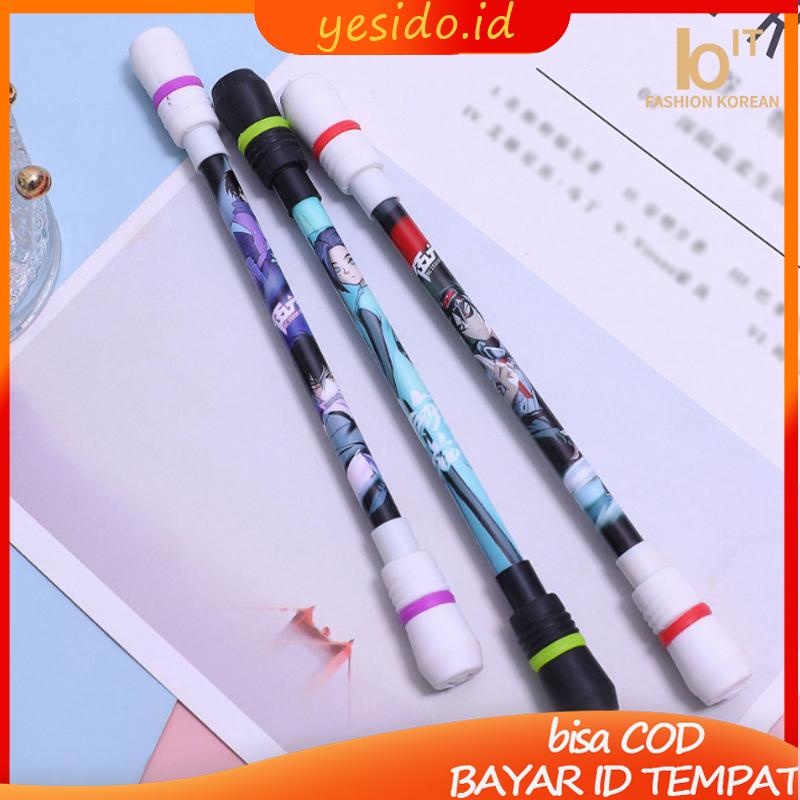 

[COD✨Ready stock]Spinning Pen Murah LED Rotating Gaming Pen Oily Luminous Pen Balance Pen Fleksibel Untuk Pemula Berputar-YES