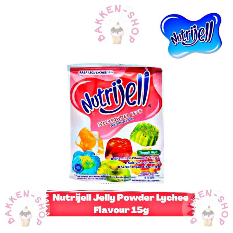 

Nutrijell Lychee/Jelly Leci 15gr