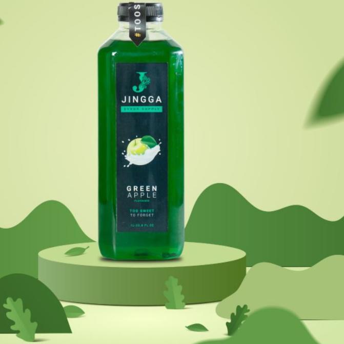 

EXCLUSIVE!JINGGA Syrup Green Apple 1000 ml|RA1