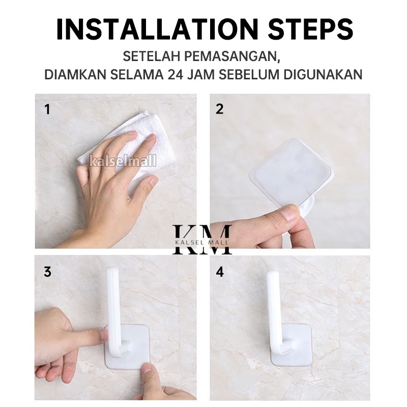 Gantungan Hook Holder Tempat Tisu Tisue Alat Dapur Mandi Tas Handuk Topi Wajan Talenan Cangkir Sepatu Spatula Wajan Panci Tissue Roll Gulung Tempel Tanpa Paku Serbaguna Toilet Kamar Mandi Wc Dapur ART51