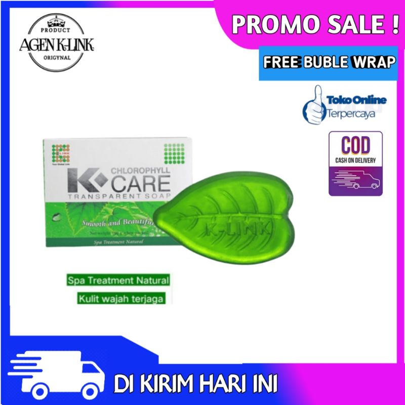 SABUN K-LINK K-CARE TRANSPARENT SOAP Sabun Pemutih Wajah Jerawat Komedo Kulit kusam layu dan keriput