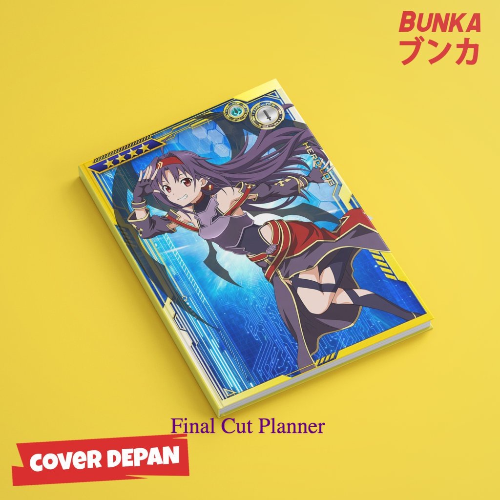 

Notebook Anime Sword Art Online Konno Yuki Hardcover A5 Buku Tulis Catatan Notes Agenda Planner Jurnal .