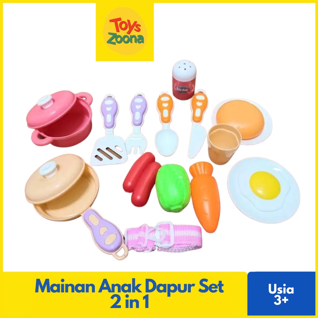 ToysZoona Mainan Alat Masakan / Mainan Alat Masak-Masakan / Mainan Anak Edukasi / Mainan Anak Perempuan / Mainan Masak Masakan Anak / Mainan Masak Anak Perempuan