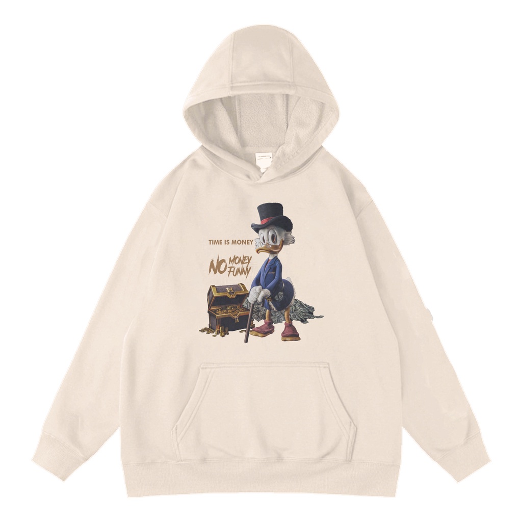 jaket sweater hoodie crewneck couple simple hitam putih cream all size M-XXL cowok cewek ori oversiz