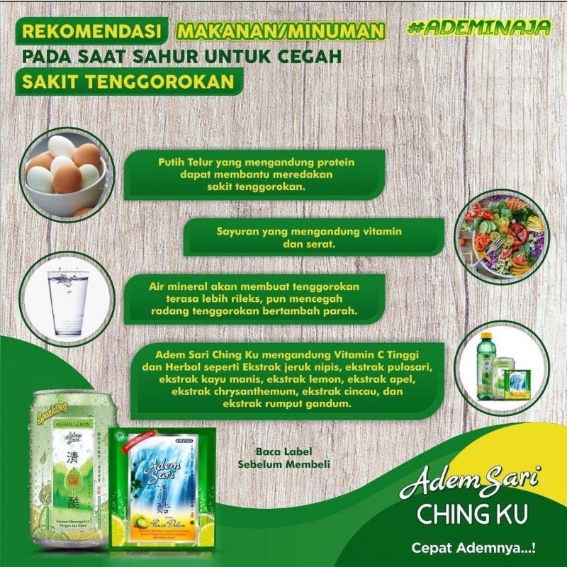 ECER Adem Sari Chingku Per 1 Sachet Tinggi Vitamin C