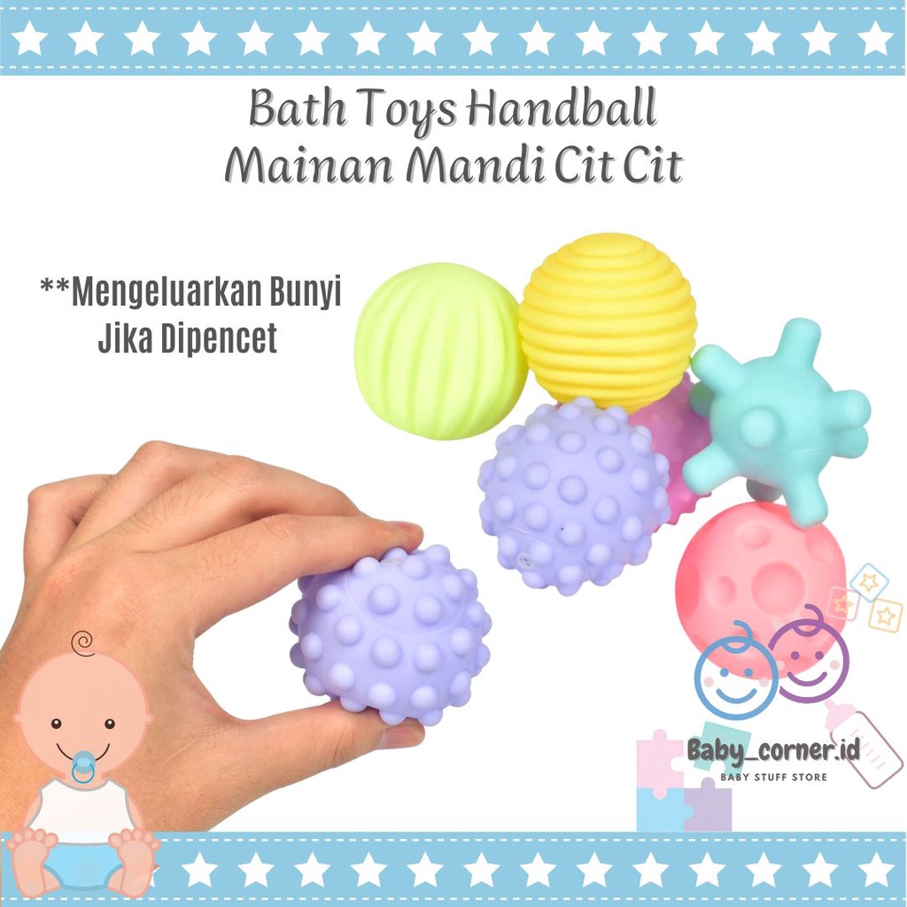 Mainan Cit Cit Anak Bola Hewan Animal Karet Bunyi | Mainan Mandi | Bath Toys