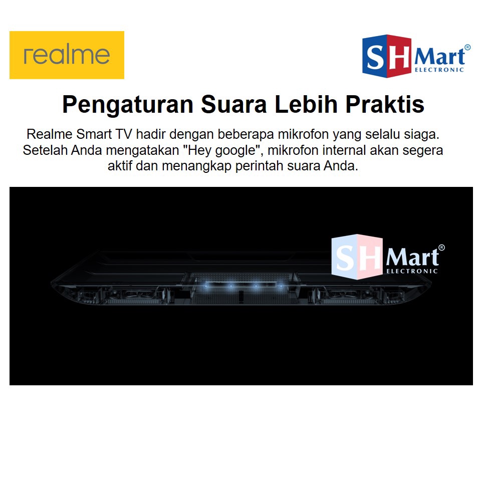 REALME SMART LED TV 50 INCH DOLBY VISION 4K BEZELLESS RVM2005 ANDROID DIGITAL GARANSI RESMI