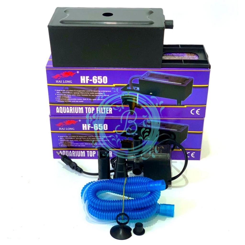 Hailong HF-650 Hai Long HF 650 Set Mesin Top Filter Aquarium Lengkap