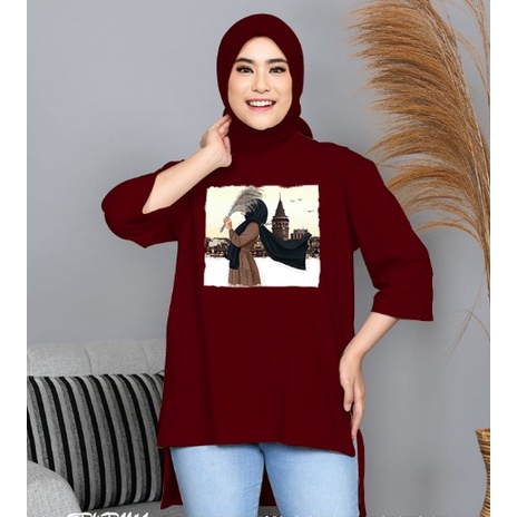 FC - TUNIK BASIC OVERSIZE WANITA HIJAB'S VARIASI 0160 DTF