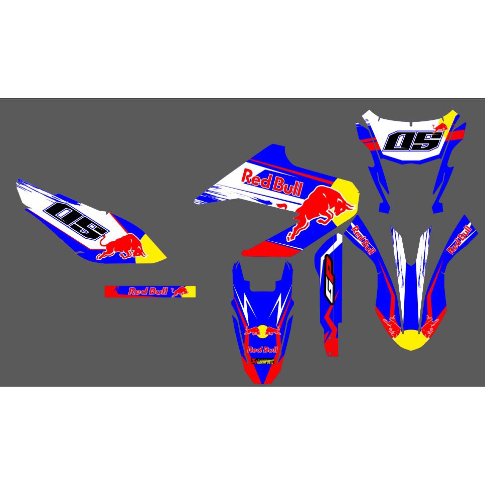 Decal yamaha WR155 blue redbull