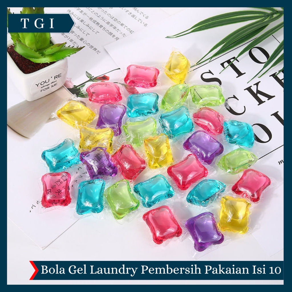 TGI - [ 10 PCS] DETERGENT LAUNDRY GEL BALL SABUN CAIR CUCI BAJU DETERGEN LIQUID BOLA AJAID TRAVEL DETERJEN MINI UNIK