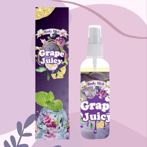 Kanzo - Parfum Body Mist Grape Juicy 100ml Premium / Body Mist Grape Juicy 100ml Best Seller / Parfum Wanita Wangi Tahan Lama