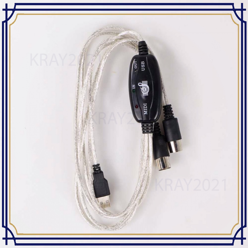 USB MIDI Cable Converter PC to Music Keyboard Adapter DT668