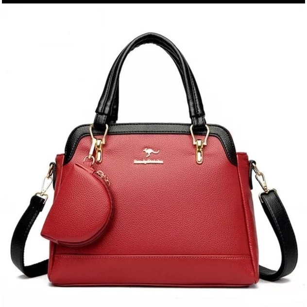 [COD] Tas Totebag Bisa Selempang &amp; Bahu Wanita Bonus Dompet kecil Tas Wanita Terbaru Kulit Sintetis Kekinian style Korean