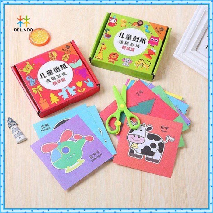 

Wow Mainan Edukasi Anak Gunting Kertas Bergambar Paper Cut Aneka Bentuk Berkualitas