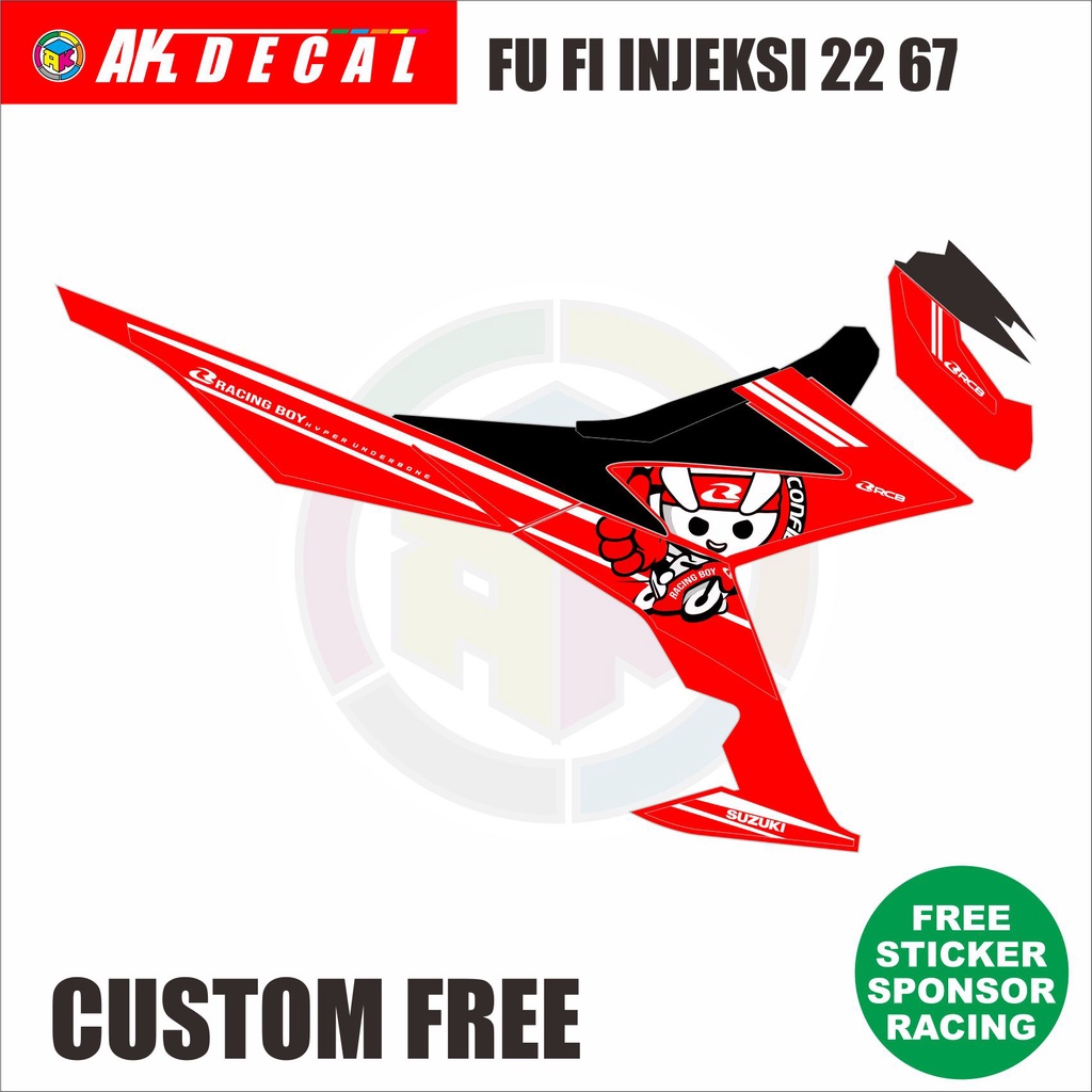 STRIPING LIVERY SATRIA F150 FUFI INJEKSI CUSTOM 2267