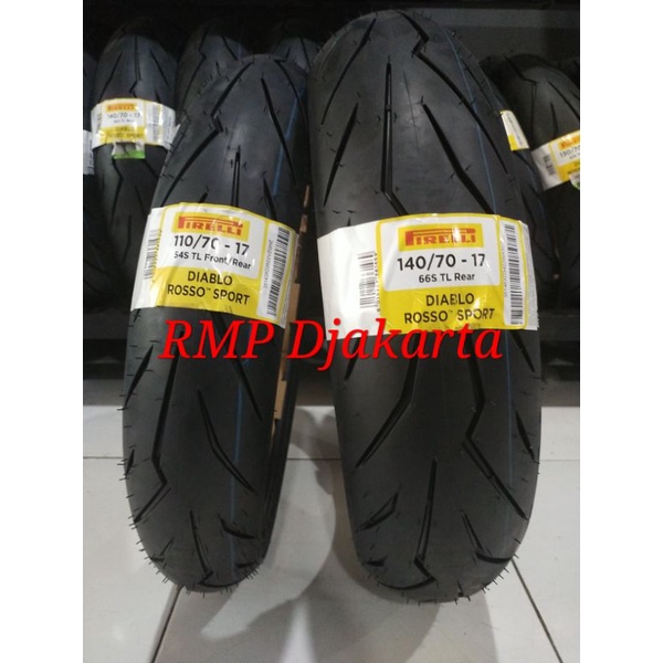 Pirelli Diablo Rosso Sport 110/70 &amp; 140/70 Ring 17