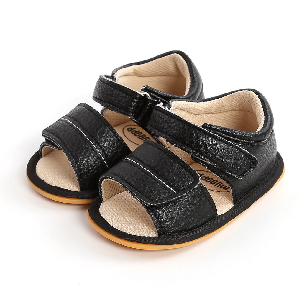 0-18m SEPATU BAYI ANAK SHOES UNISEX LAKI LAKI CASUAL GAUL RMRS RW BLACK