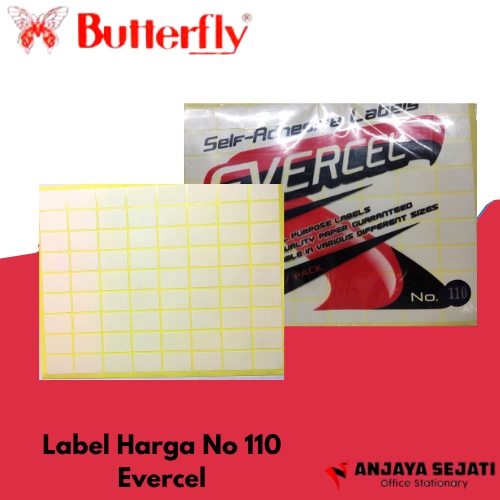 

Label Harga No. 110 Evercel | Tempelan Harga | Per5pack (isi 35lembar)