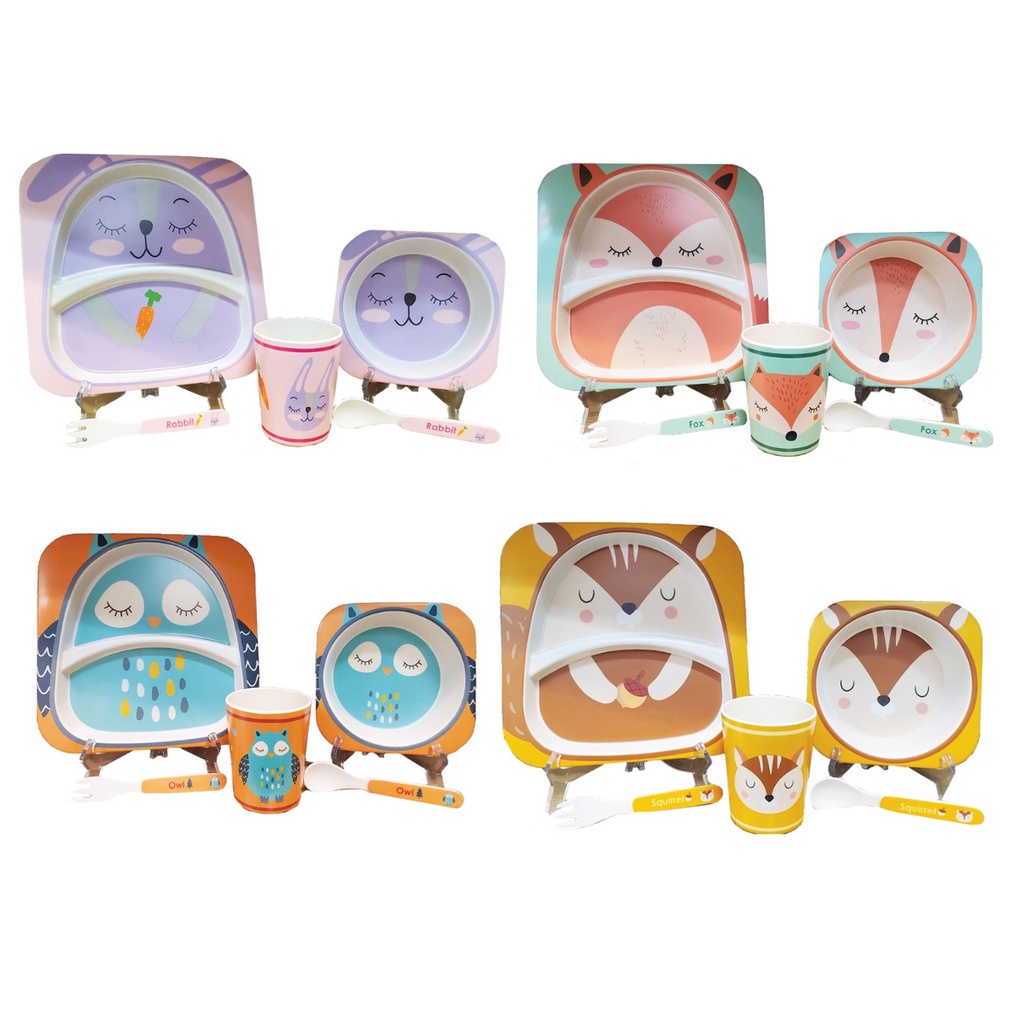 Freckles Tableware Feeding Set Tempat Makan Anak Set