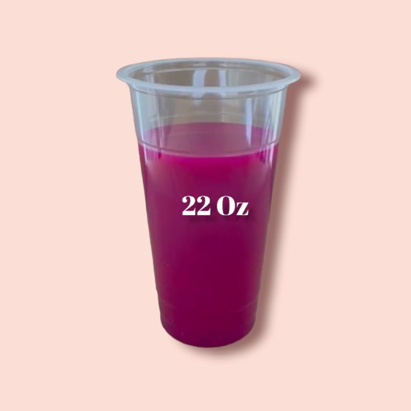 GELAS PLASTIK 22 OZ 22OZ BENING DATAR BESAR ES TUTUP SLIM LUSINAN PLASTIK CUP MEREK OLALA MINUMAN ES OZ DAN TUTUP