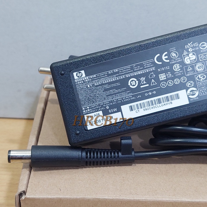 Adaptor Charger Laptop Hp 19.5V - 3.33A 65W Jarum DC 7.4*5.0mm -HRCB