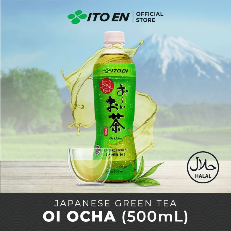 

ITO EN Oi OCHA Unsweetened Green Tea 500 ml - Teh Hijau Bebas Gula