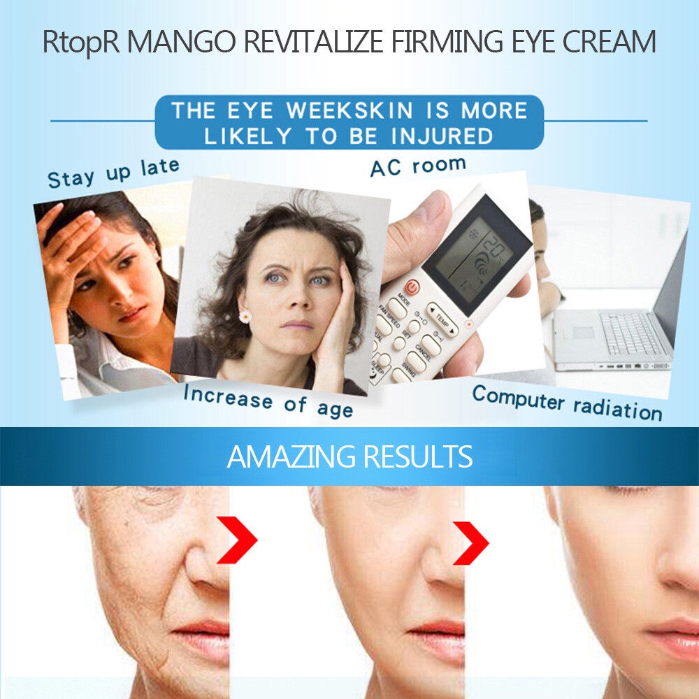 RtopR Moisturizing Eye Cream Meremajakan dan Mengencangkan Krim Mata Anti Kerut Krim Mata Perawatan Kulit Anti Penuaan
