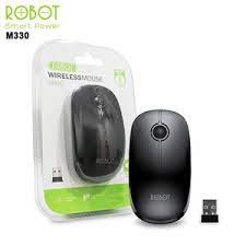 ROBOT M330 wireless mouse silent key cherry scroll wheel black