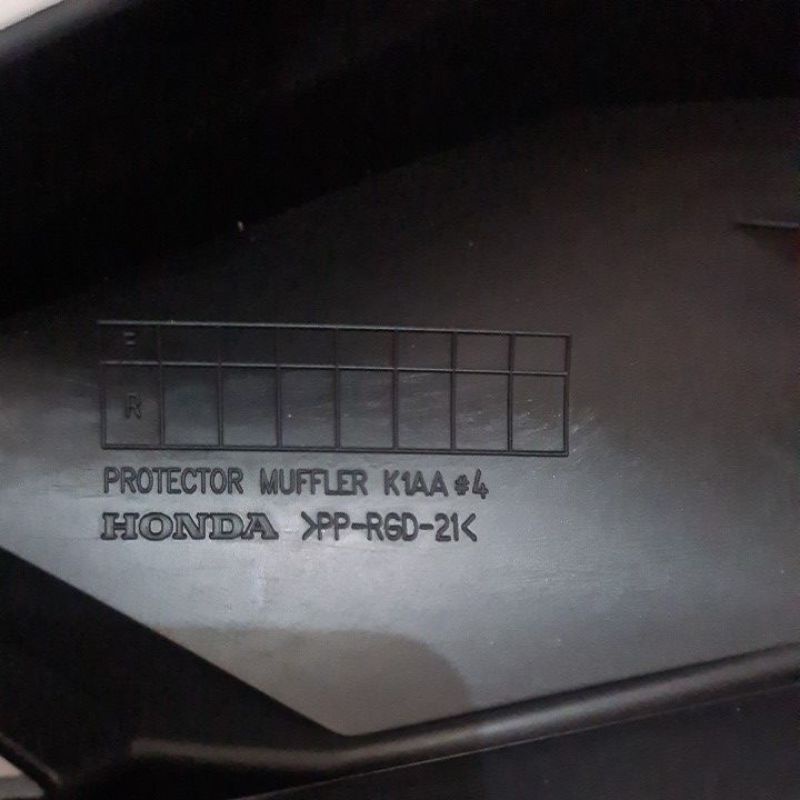 pelindung tutup knalpot  beat 2021 2022 2021 original