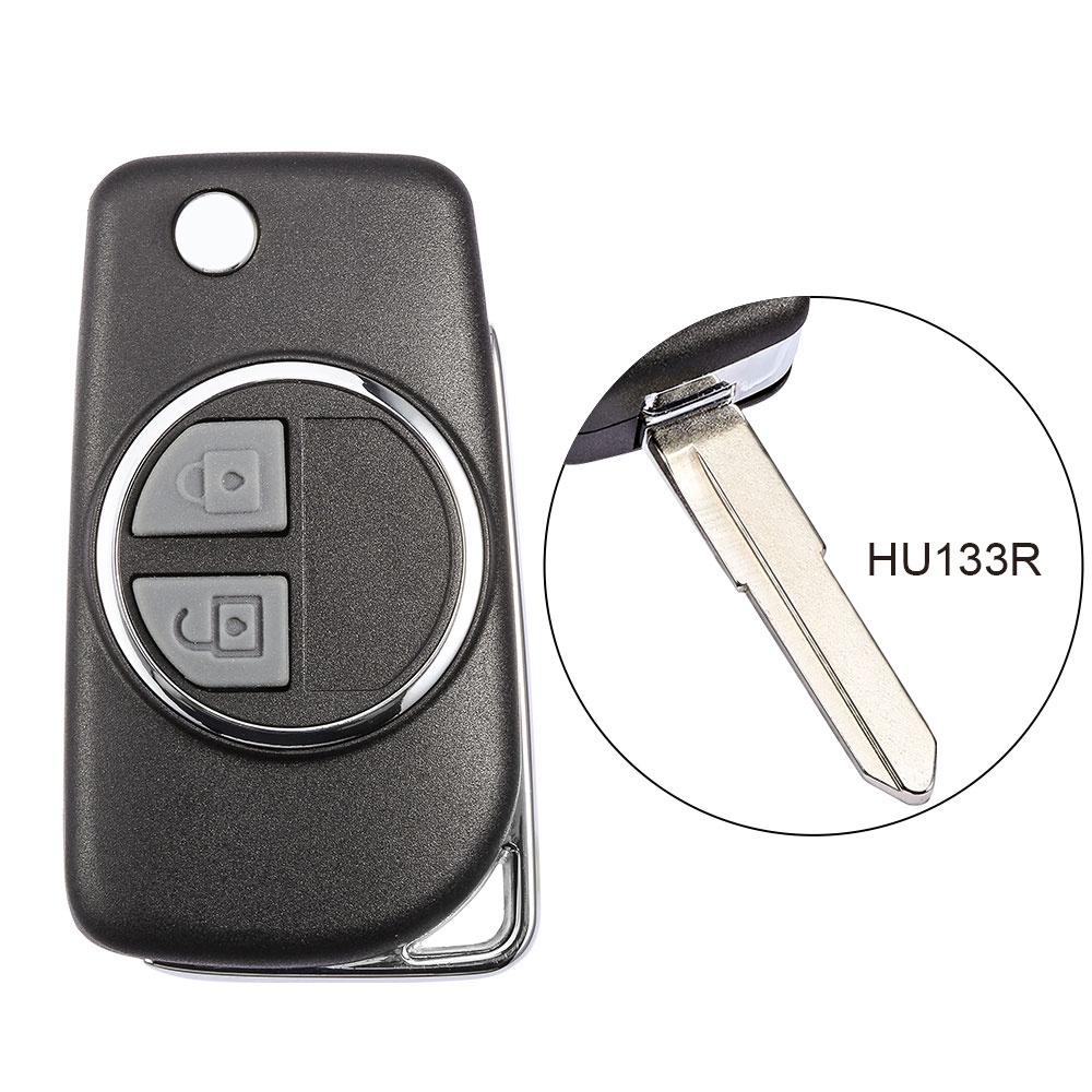 Casing Remote Shell Kunci Flip Modifikasi Mobil Untuk Suzuki Swift XL7 vitara Jimny SX4 S-Cross Presso Ciaz ERTIGA Celerio Pengganti Uncut HU133R/SZ11R Blade Auto Accessories