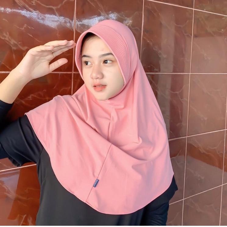 Terpercaya BERGO HAMIDAH OVAL HIJAB DAILY KERUDUNG JERSEY OVAL PANJANG MENUTUP DADA
