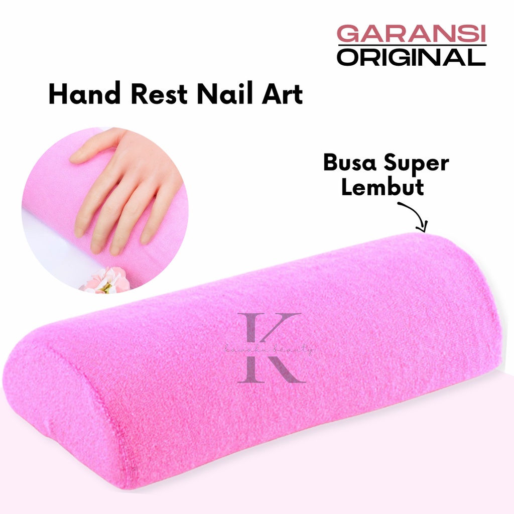 Bantal Tangan Manicure Hand Rest Pillow Pink Nail Art (NT-7)