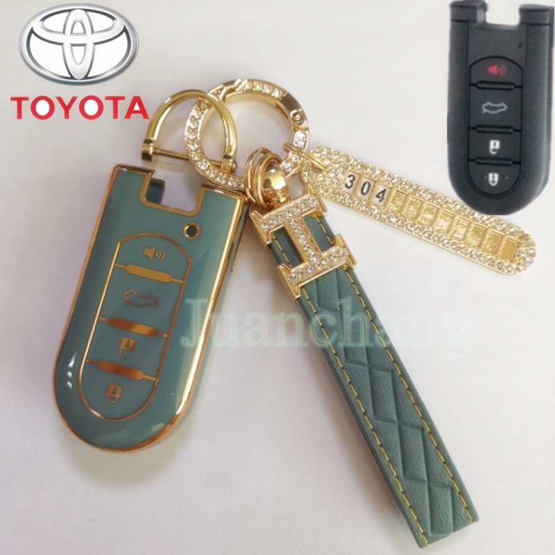 Casing Kunci Remote Mobil Bahan TPU Untuk Toyota Grand Avanza Ativa New Alza Veloz 2021 / All New Rush 2018 2019 Agya 2021 karet Daihatsu 2019