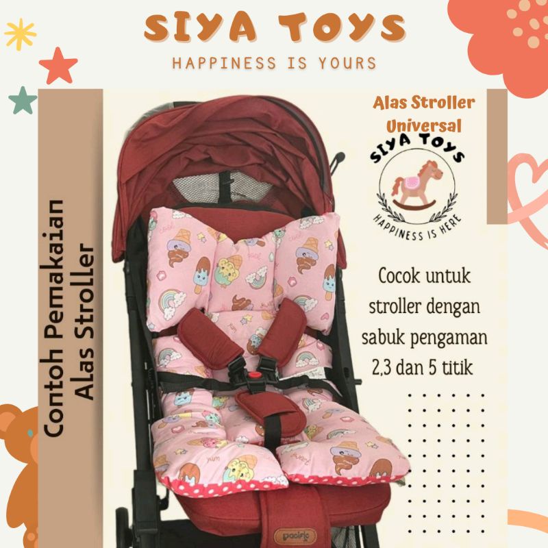 SIYA✨ ALAS STROLLER BABY UNIVERSAL - ALAS CAR SEAT - SEAT PADDING BAYI DIALOGUE MORU MOTTO KADO ULTAH ANAK BALITA