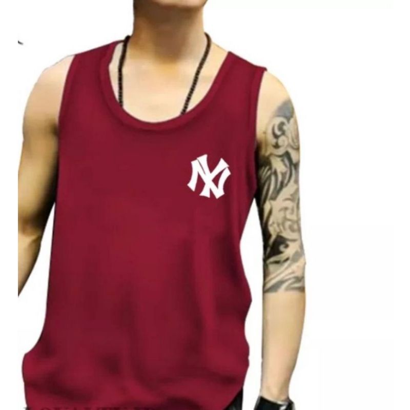 KAOS SINGLET DISTRO PRIA DEWASA MOTIF - NY