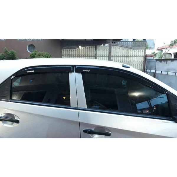 Talang Talang Air Brio 2011-2017 Slim Sun Visor Solid Black Brio Model Lama