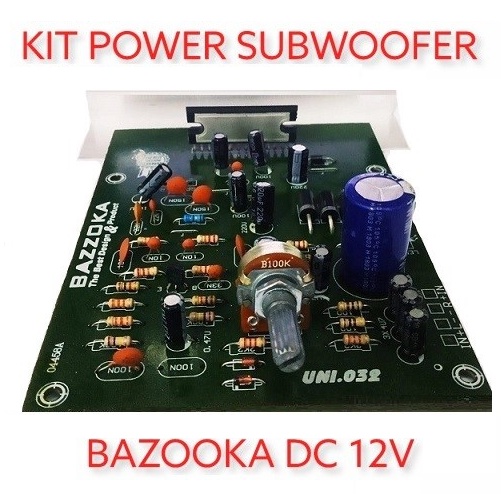 Bazooka Active Sub Woofer plus 12v Power Amplifier LA 4508 Basooka