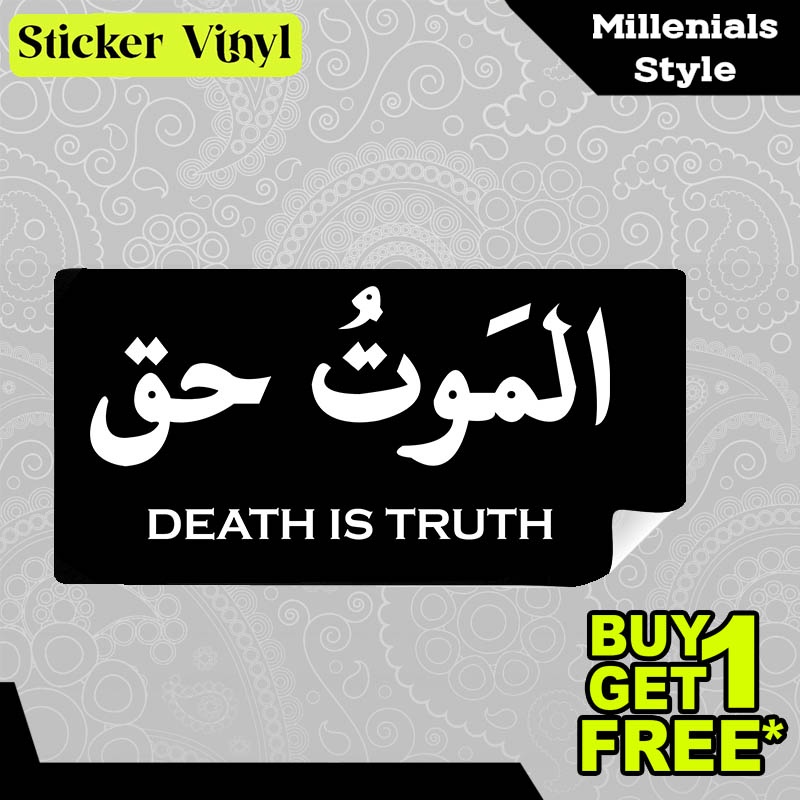 

Stiker Sticker Death Is Truth Gambar Unik Desain Keren dan Kekinian Aesthetic Bahan Vinyl Satuan Anti Air