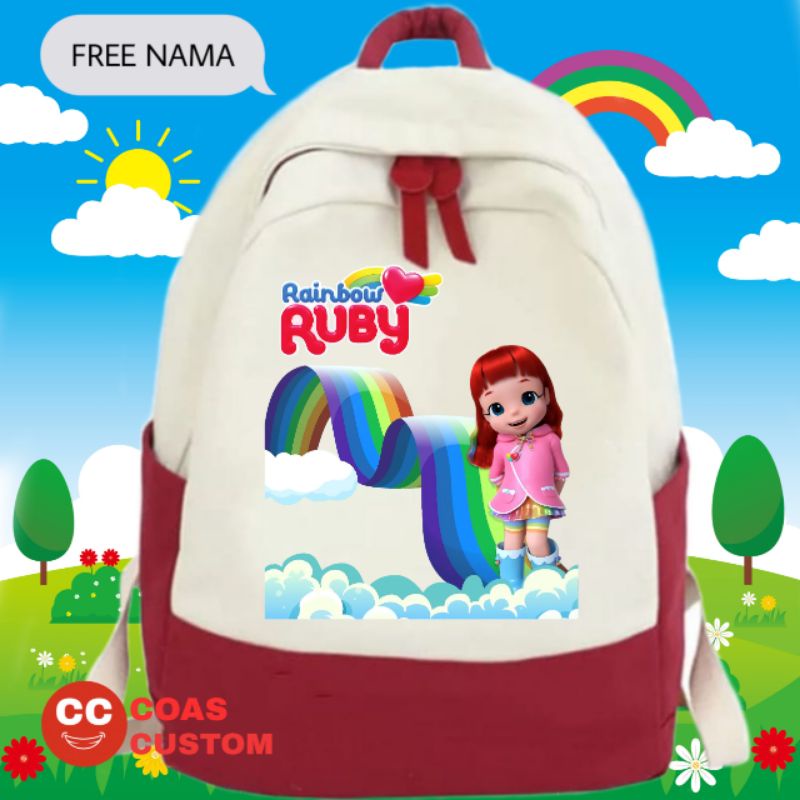 TAS RAINBOW RUBY TAS RANSEL ANAK SEKOLAH SD